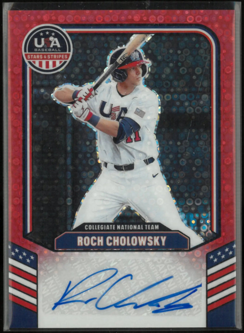 2026 Panini USA Baseball Stars & Stripes Autograph Roch Cholowsky Auto Red /25