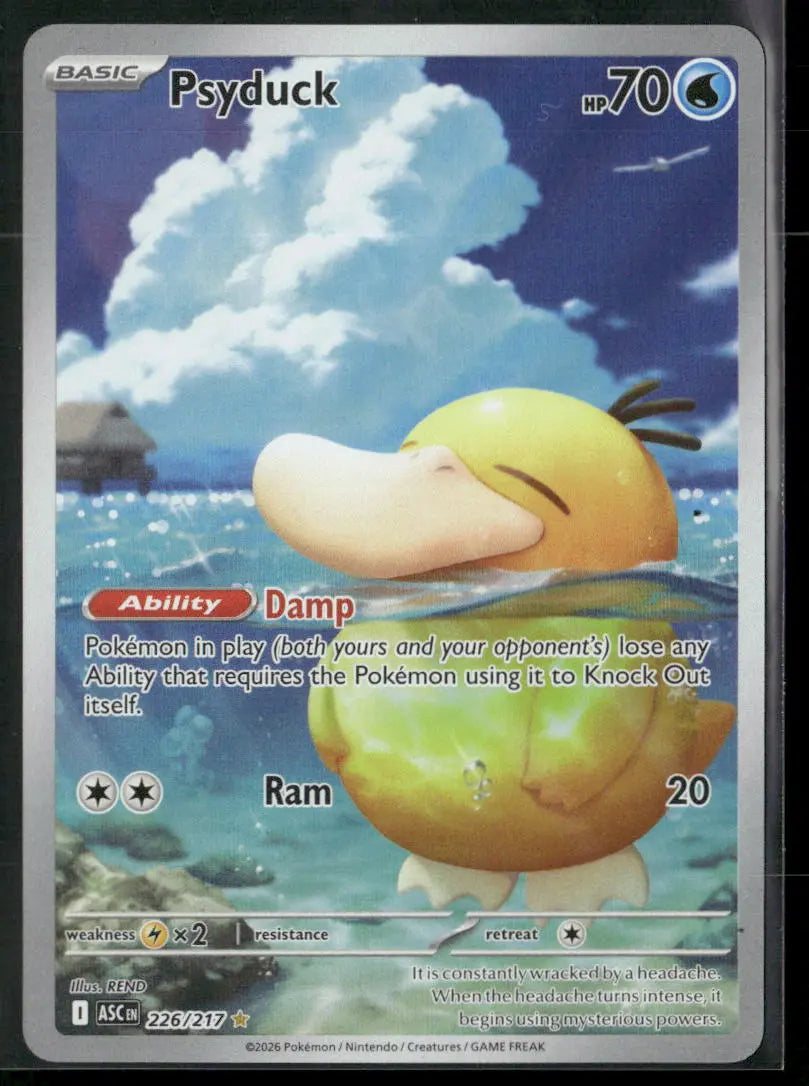 2026 Pokemon Ascended Heroes Illustration Rare Psyduck 226/217