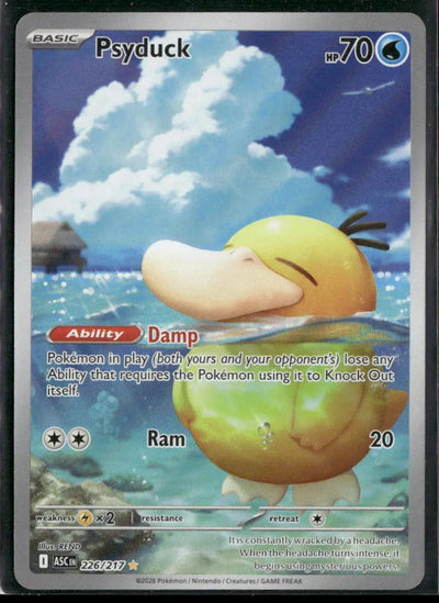 2026 Pokemon Ascended Heroes Psyduck Illustration Rare 226/217