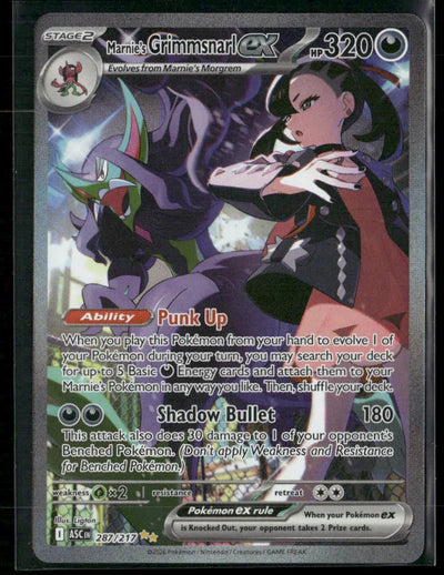 2026 Pokemon Ascended Heroes Special Illustration Rare Marnie's Grimmsnarl ex 287/217