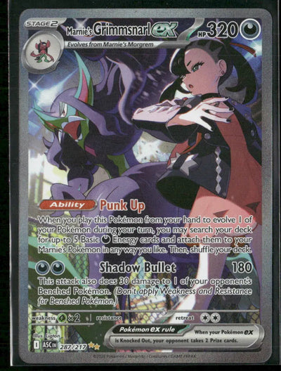 2026 Pokemon Ascended Heroes Special Illustration Rare Marnie's Grimmsnarl ex 287/217