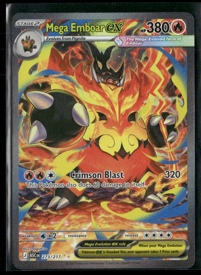 2026 Pokemon Ascended Heroes Special Illustration Rare Mega Emboar ex 273/217