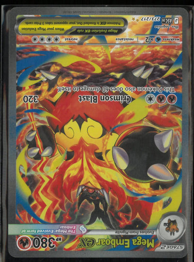 2026 Pokemon Ascended Heroes Special Illustration Rare Mega Emboar ex 273/217