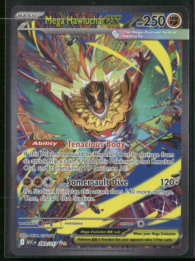 2026 Pokemon Ascended Heroes Special Illustration Rare Mega Hawlucha ex 283/217