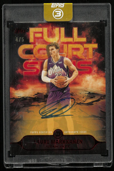 2026 Topps 3 Full Court Signs Lauri Markkanen Autograph Auto /5