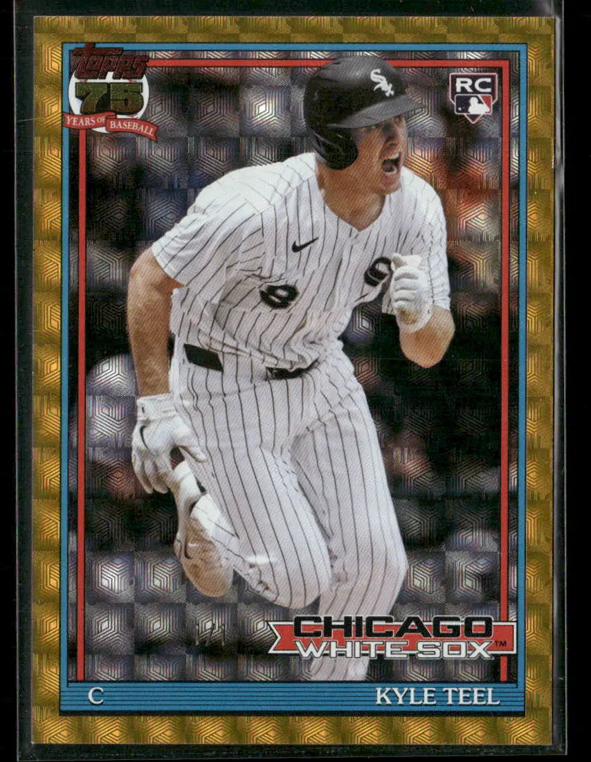 2026 Topps Baseball Gold 75 Years Of Baseball Throwback Rookie Kyle Teel 1/1
