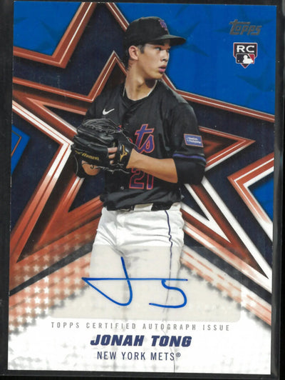 2026 Topps Baseball Stars Autograph Jonah Tong /150 RC Rookie
