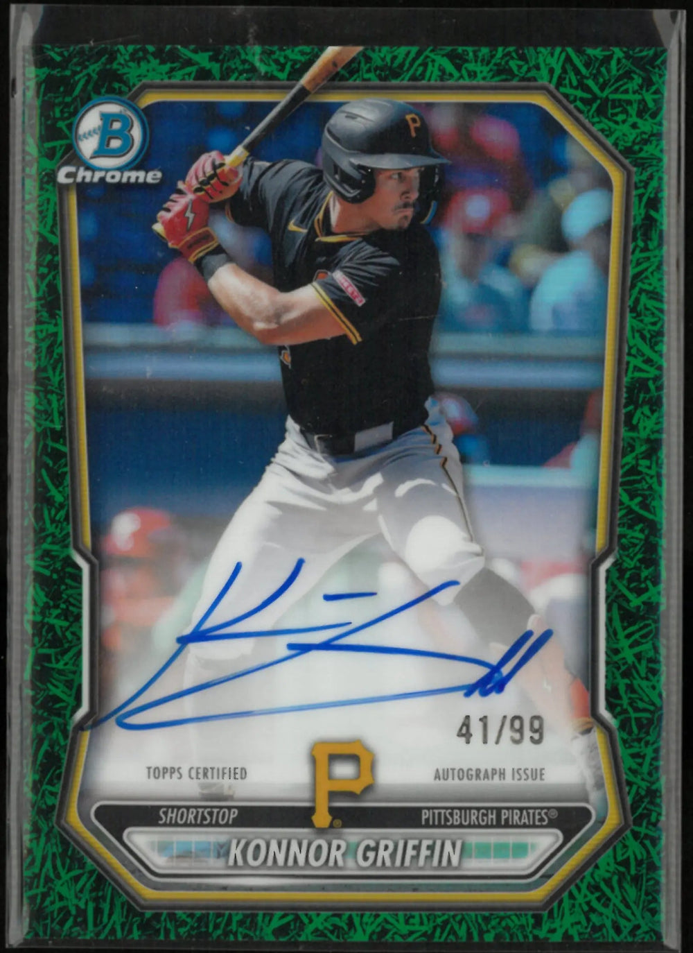 2026 Topps Bowman Chrome Autograph Konnor Griffin Auto Green Grass /99