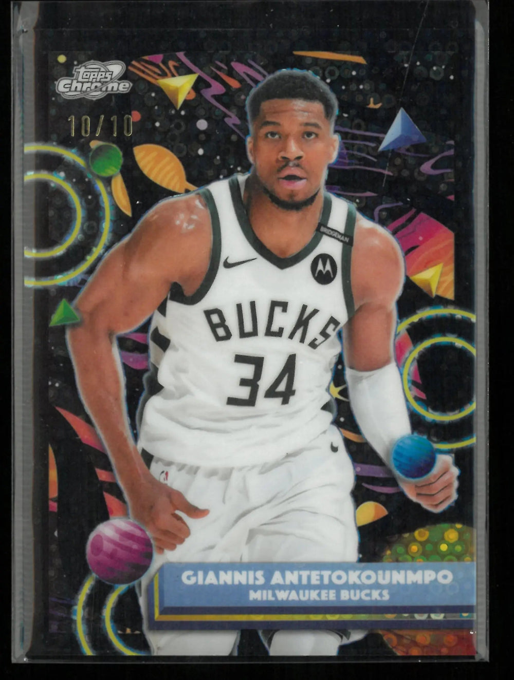 2026 Topps Chrome Cosmic Giannis Antetokounmpo Black Fast Break /10