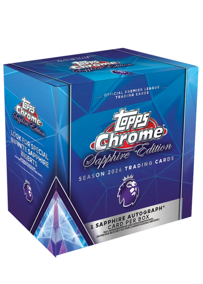 2026 Topps Chrome Premier League EPL Soccer Sapphire Edition Box