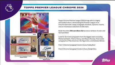 2026 Topps Chrome Premier League Soccer Delight Box
