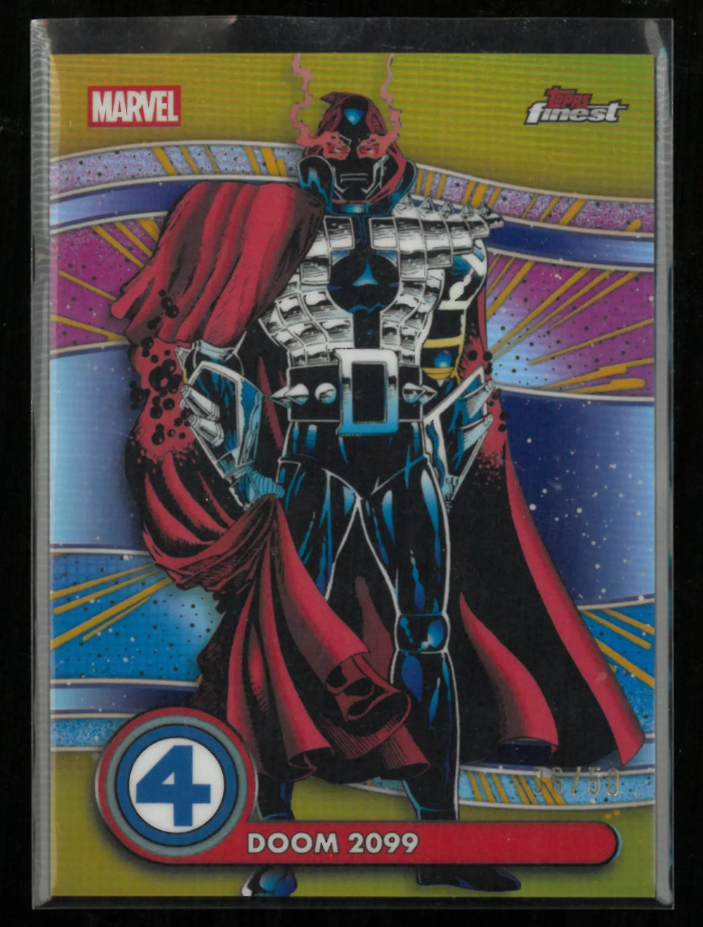 2026 Topps Finest Marvel Doom 2099 /50 Gold Refractor