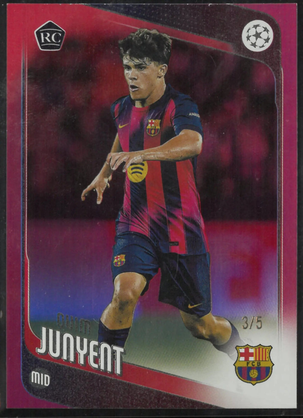 2026 Topps UEFA Champions League Quim Junyent RC 3/5