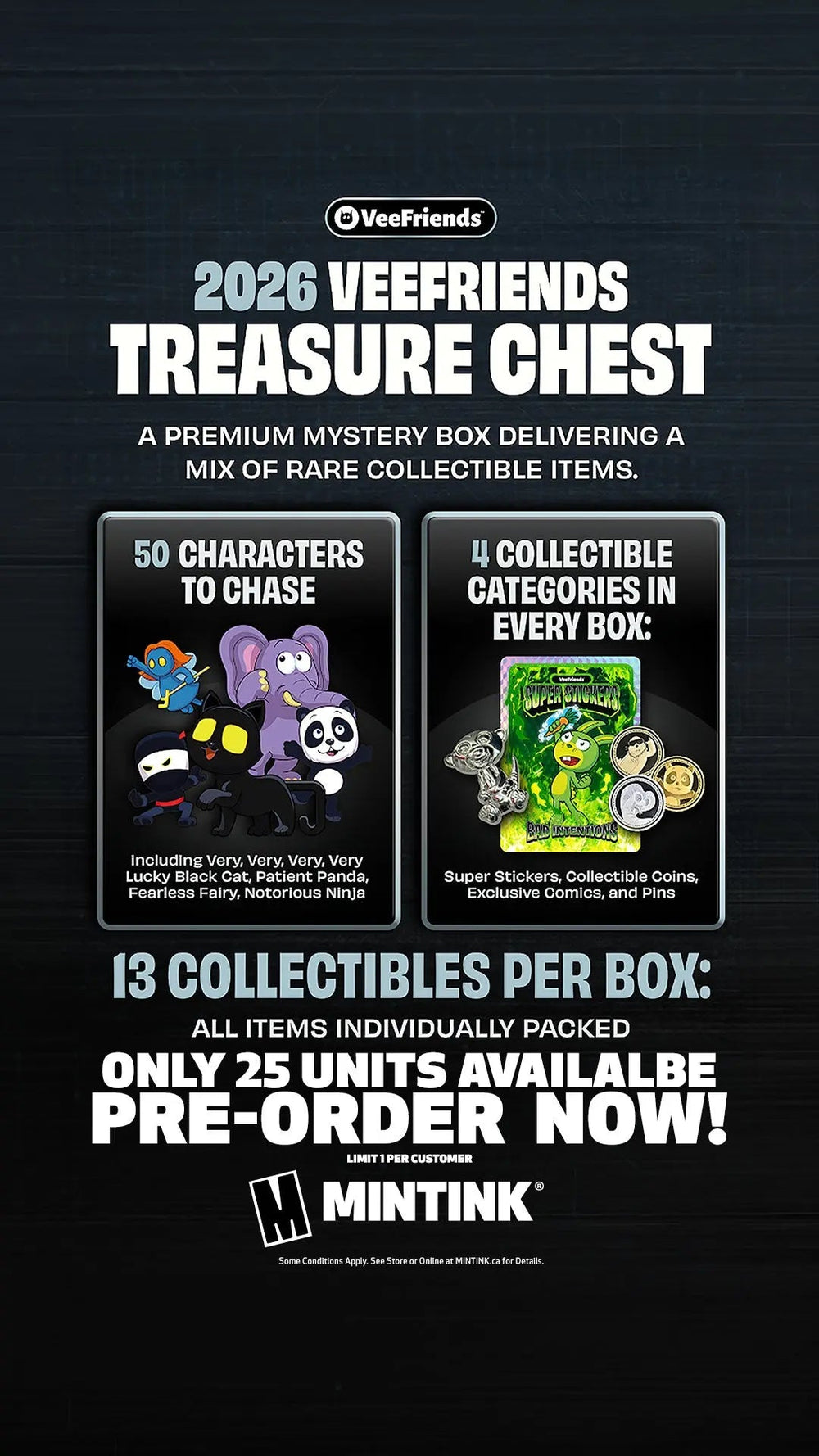 2026 VeeFriends Treasure Chest Hobby Box (PRE ORDER)