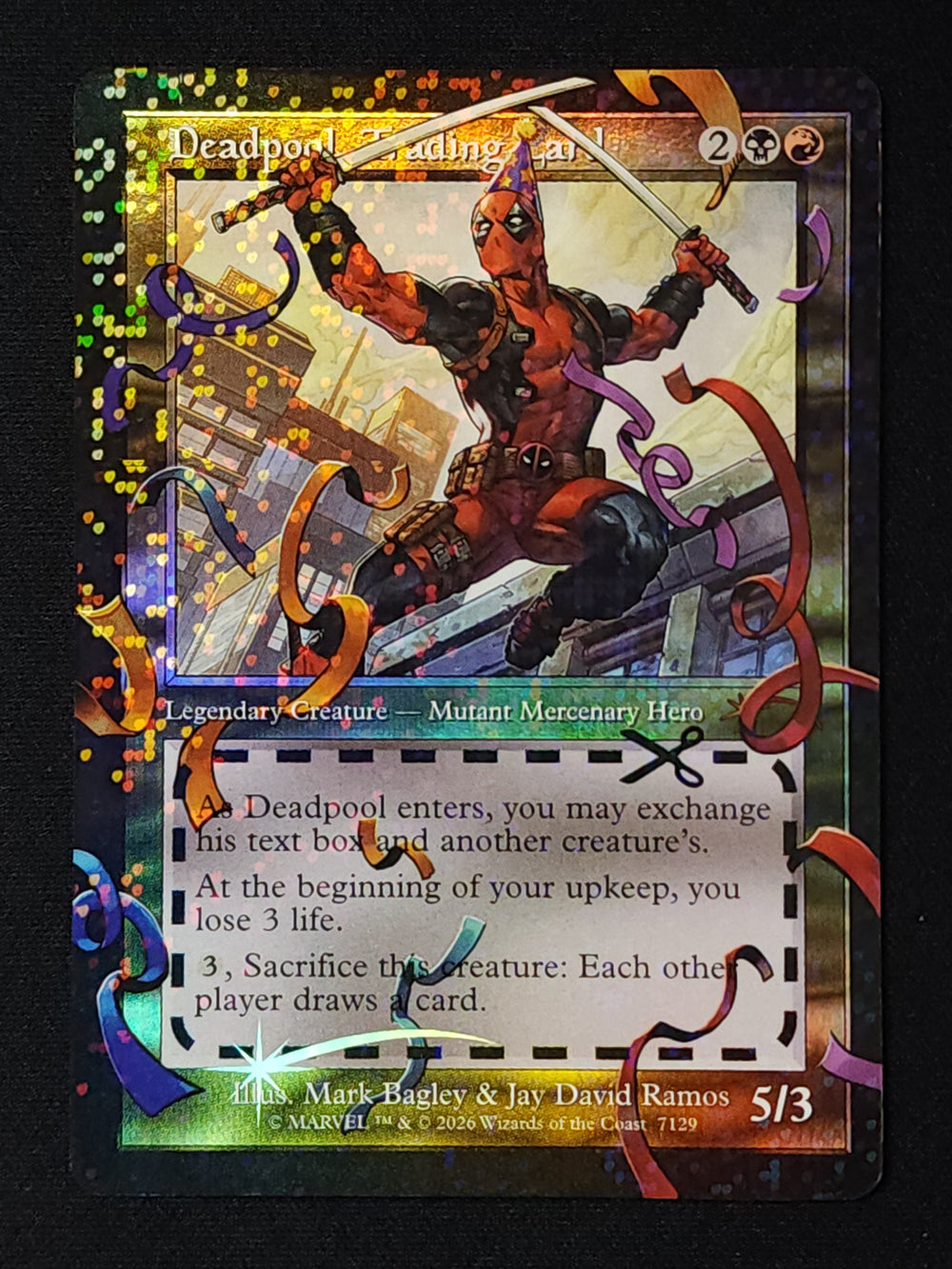 Deadpool, Trading Card (Pool Party Foil)