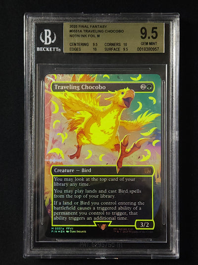 Traveling Chocobo (Neon Ink) (0551a) - BGS 9.5