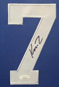 Duke Kon Knueppel Authentic Signed Blue Pro Style Framed Jersey Autographed JSA