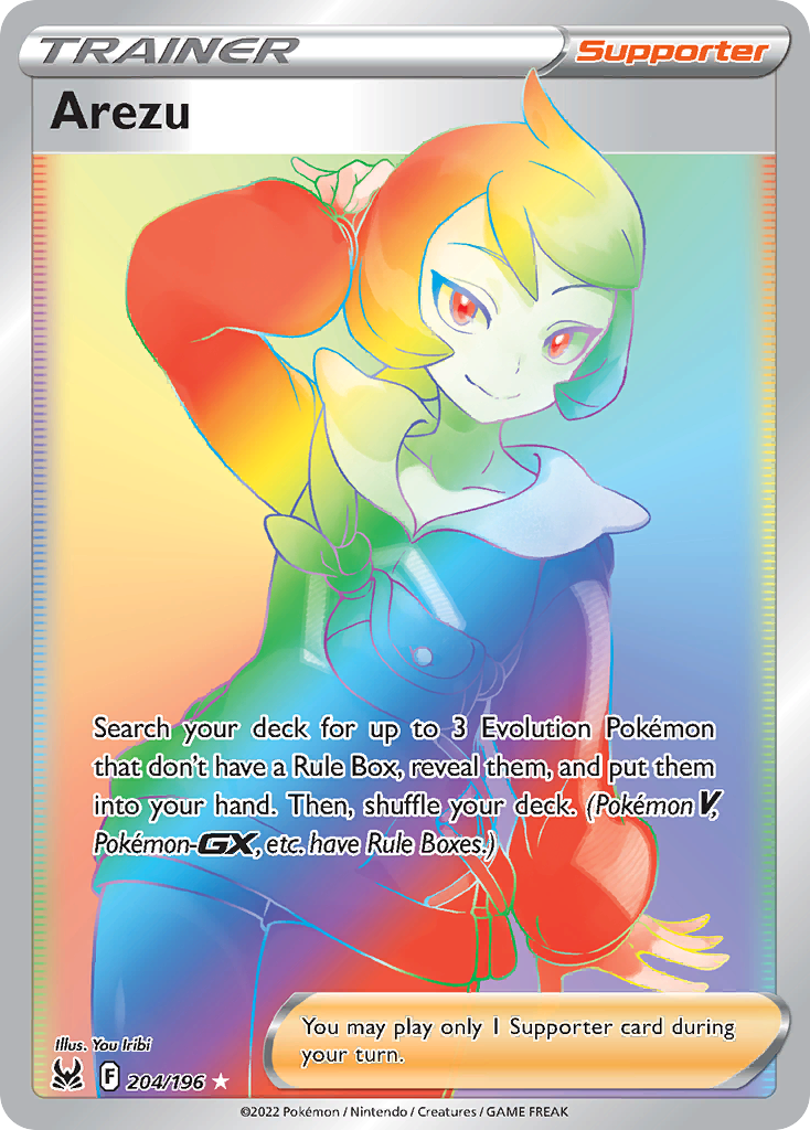 Arezu 204 196 Lost Origin Holofoil