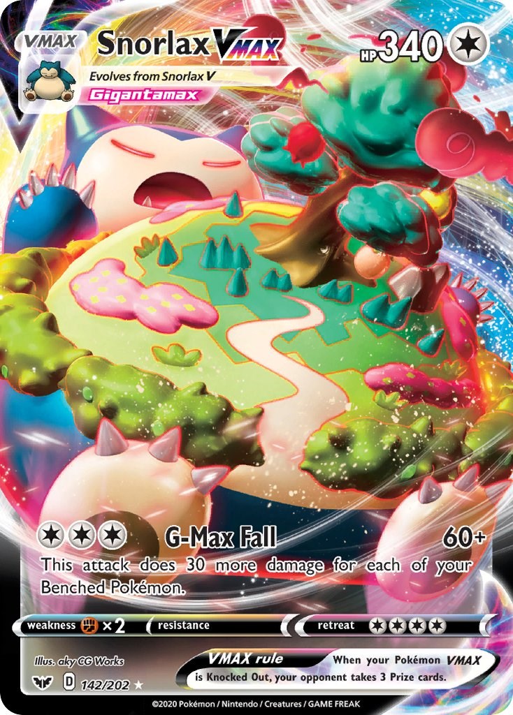 Snorlax VMAX - 142/202 - (SWSH01: Sword & Shield Base Set)