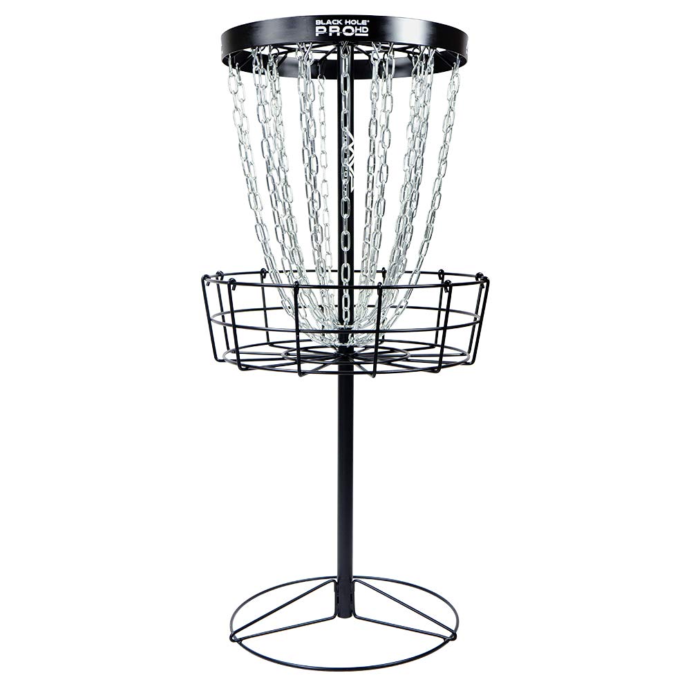 MVP Disc Sports Black Hole Pro HD 24-Chain Disc Golf Basket Target