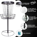 MVP Disc Sports Black Hole Pro 24-Chain Disc Golf Basket Target