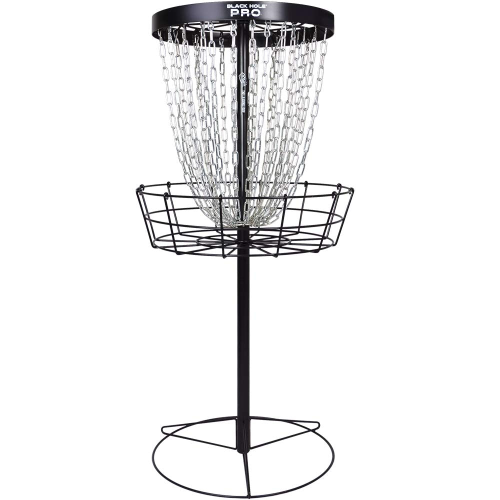 MVP Disc Sports Black Hole Pro 24-Chain Disc Golf Basket Target