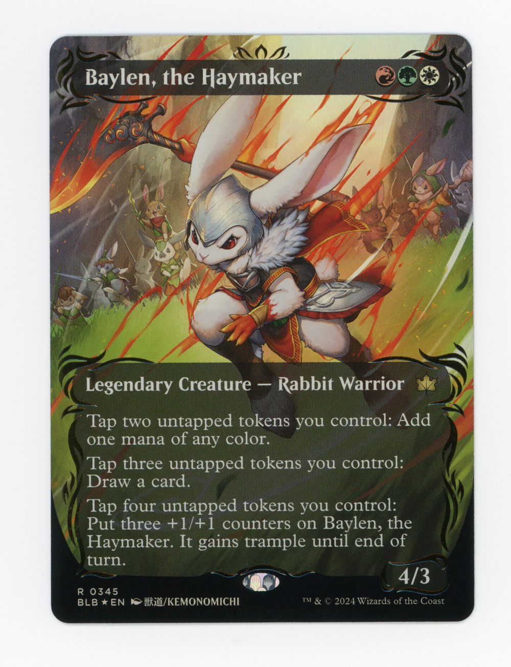 Baylen, the Haymaker — Borderless|Anime|Raised Foil — ID 16541