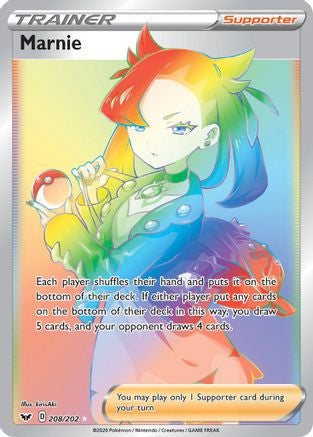 Marnie 208 202 Sword Shield Holofoil