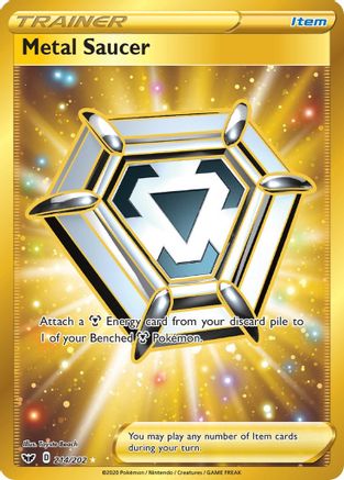 Metal Saucer (Secret) (214/202) - SWSH01 Sword & Shield Base Set Holofoil