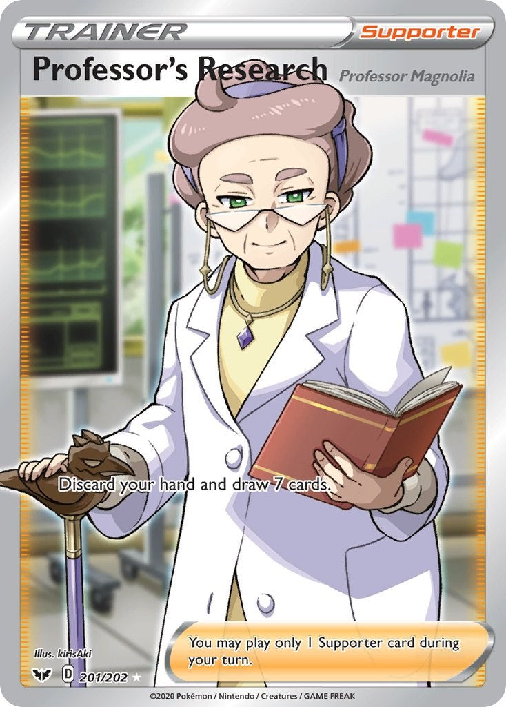 Professor's Research (Full Art) - 201/202 - (SWSH01: Sword & Shield Base Set)