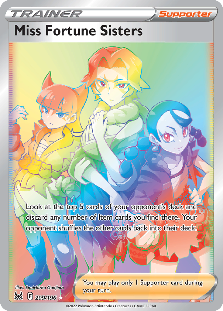Miss Fortune Sisters 209 196 Lost Origin Holofoil