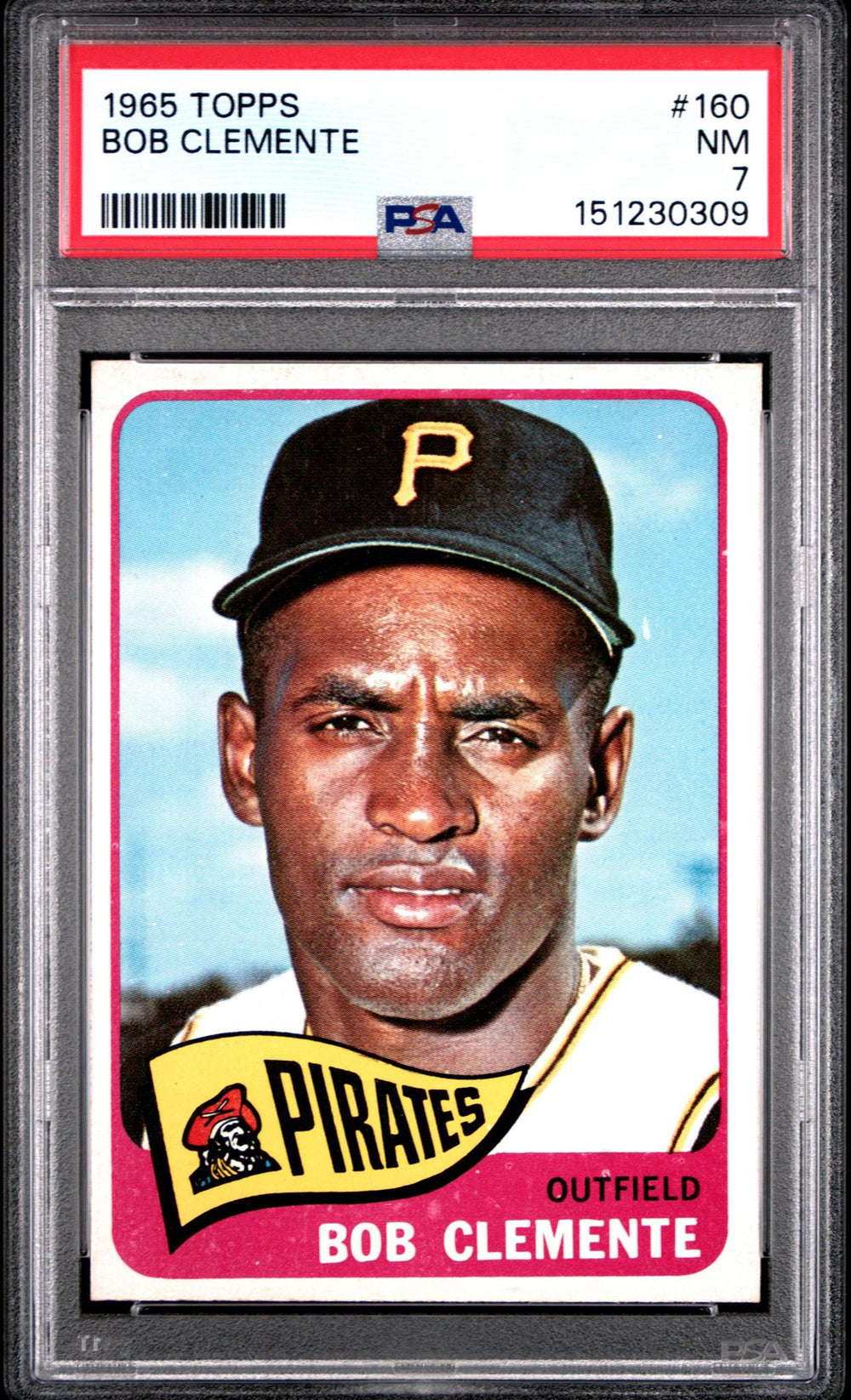 1965 TOPPS #160 BOB CLEMENTE PSA 7
