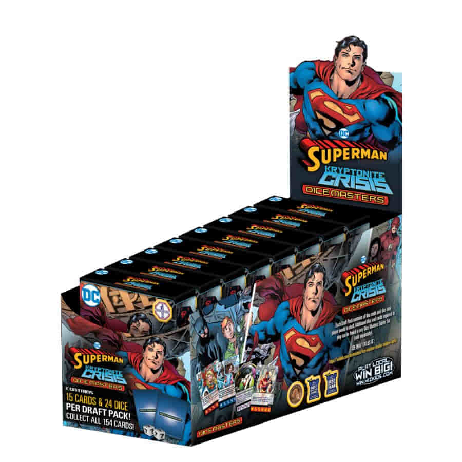 DC Dice Masters Superman Kryptonite Crisis Draft Pack Display