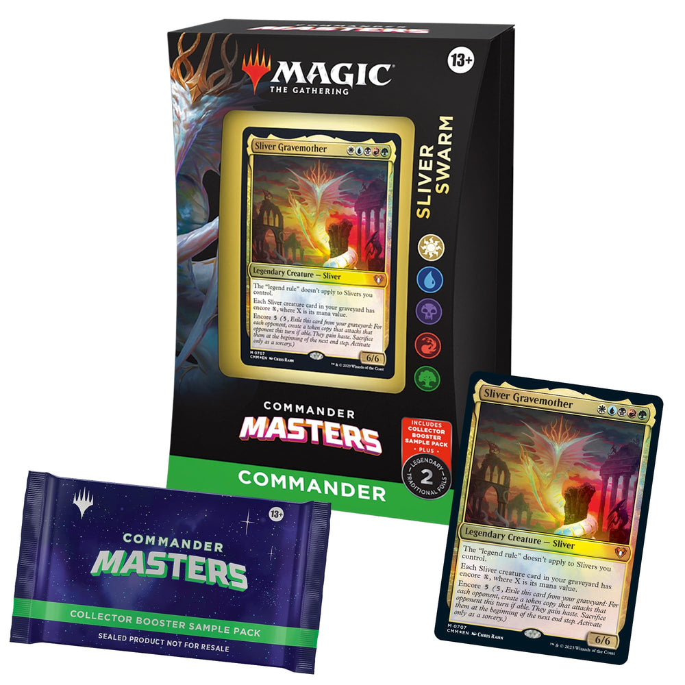 Magic The Gathering Commander Masters Commander Deck Sliver Swarm