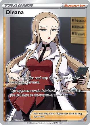 Oleana (Full Art) (191/192) - SWSH02 Rebel Clash Holofoil