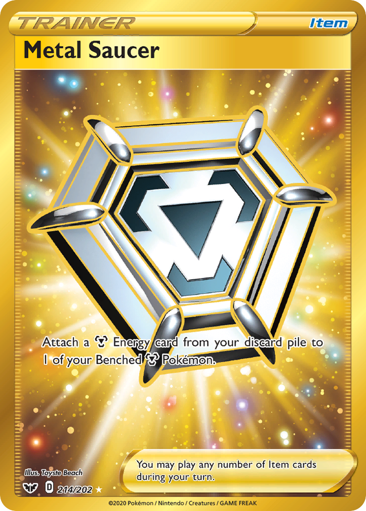 Metal Saucer 214 202 Sword Shield Holofoil