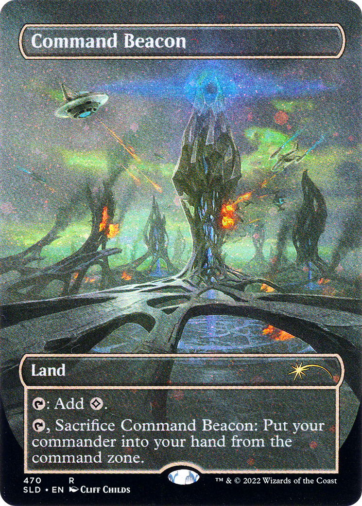 Command Beacon (SLD-470) - Secret Lair Drop (Borderless) Foil