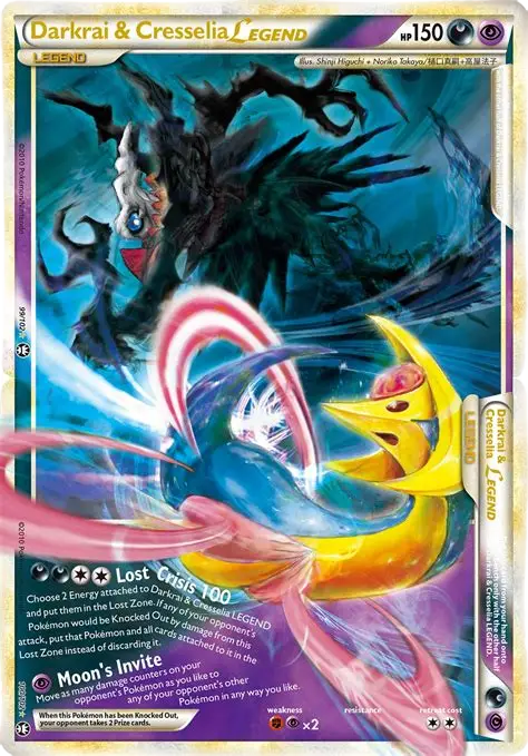 Darkrai & Cresselia Legend [Set of 2] (99/102 & 100/102) Triumphant LP