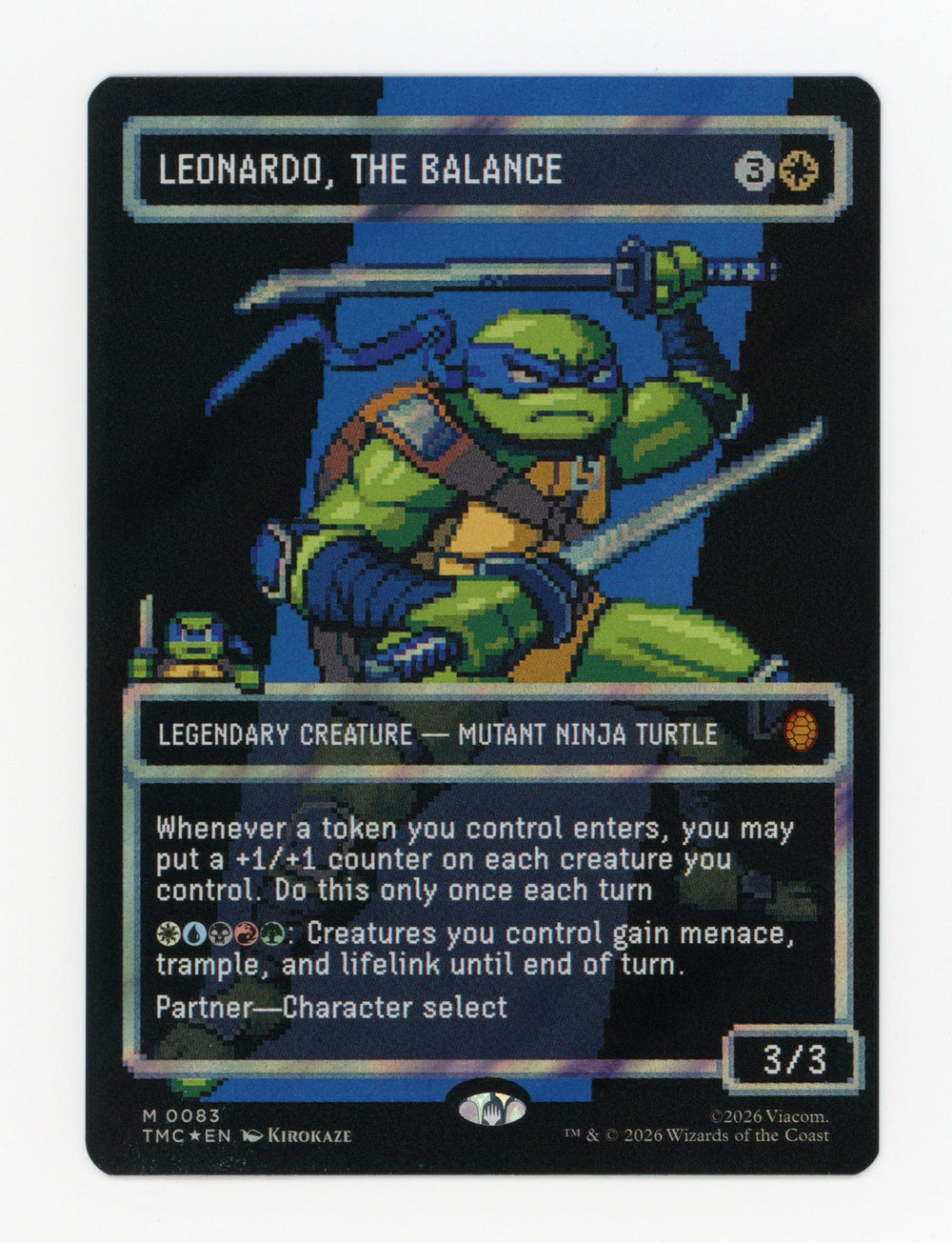 Leonardo, the Balance — Borderless|Pixel|Surge Foil — ID 17494