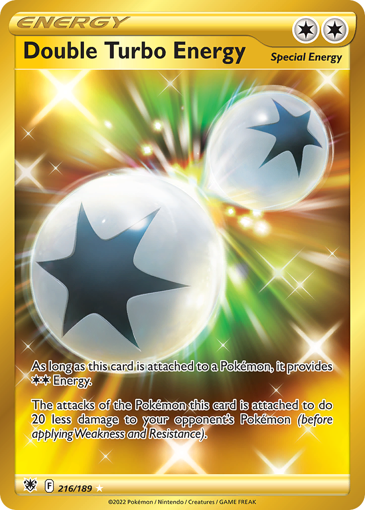 Double Turbo Energy 216 189 Astral Radiance Holofoil