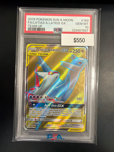 Pokemon Team Up Latias & Latios GX #169 PSA 10