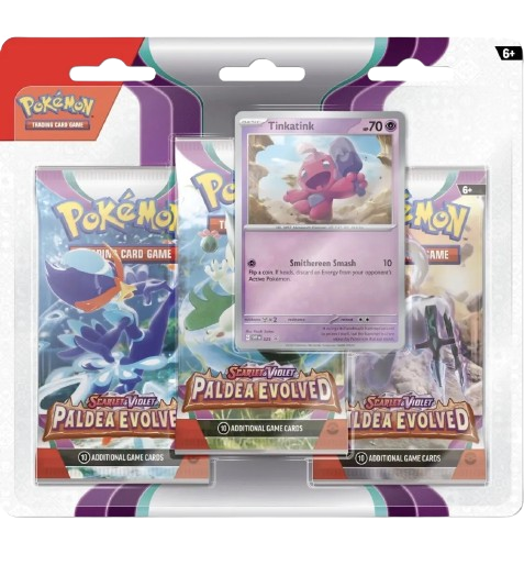 Pokémon Paldea Evolved 3 Pack Blister