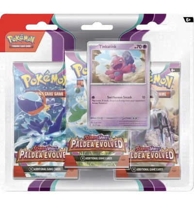 Pokémon Paldea Evolved 3 Pack Blister