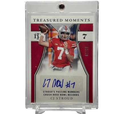 2022 Panini National Treasures Collegiate CJ Stroud #TM-CJS Autograph /99