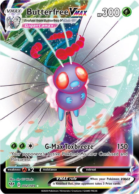 Butterfree VMAX - 002/189 - (SWSH03: Darkness Ablaze)