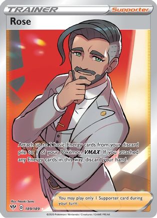 Rose (Full Art) (189/189) - SWSH03 Darkness Ablaze Holofoil