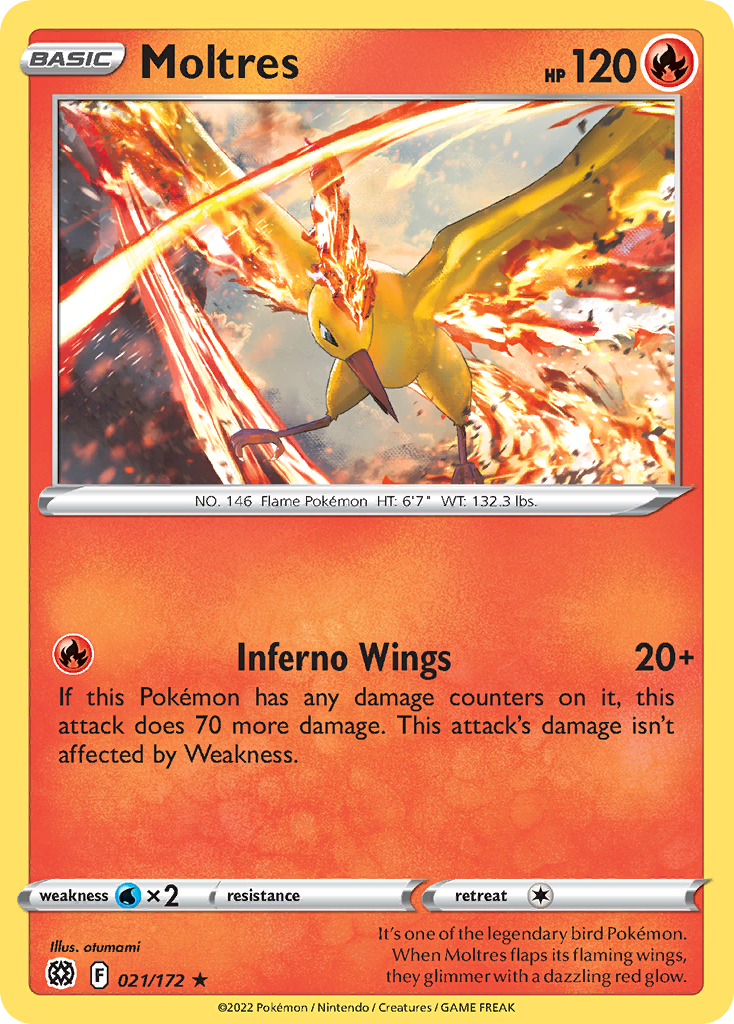 Moltres 21 172 Brilliant Stars Holofoil