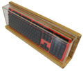 MK Santa Maria Full Size Ash Wood Acrylic Keyboard Display