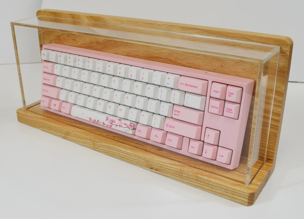 MK Pinta TKL Ash Wood Acrylic Keyboard Display