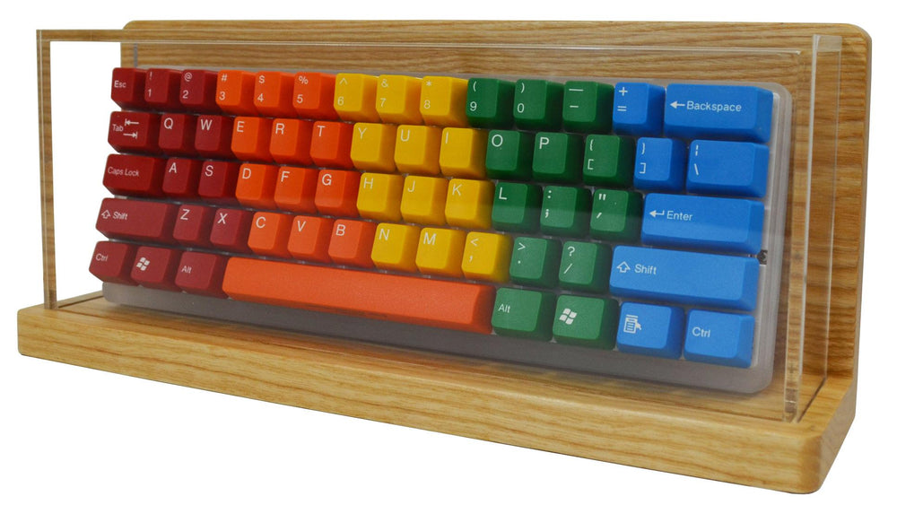 MK Nina 60% Ash Wood Acrylic Keyboard Display